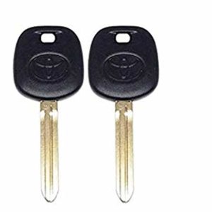 Two Toyota Toy44G-PT Replacement 4D72 G Chip Transponder Master Key